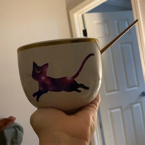 Sailor moon ramen bowl with chopsticks